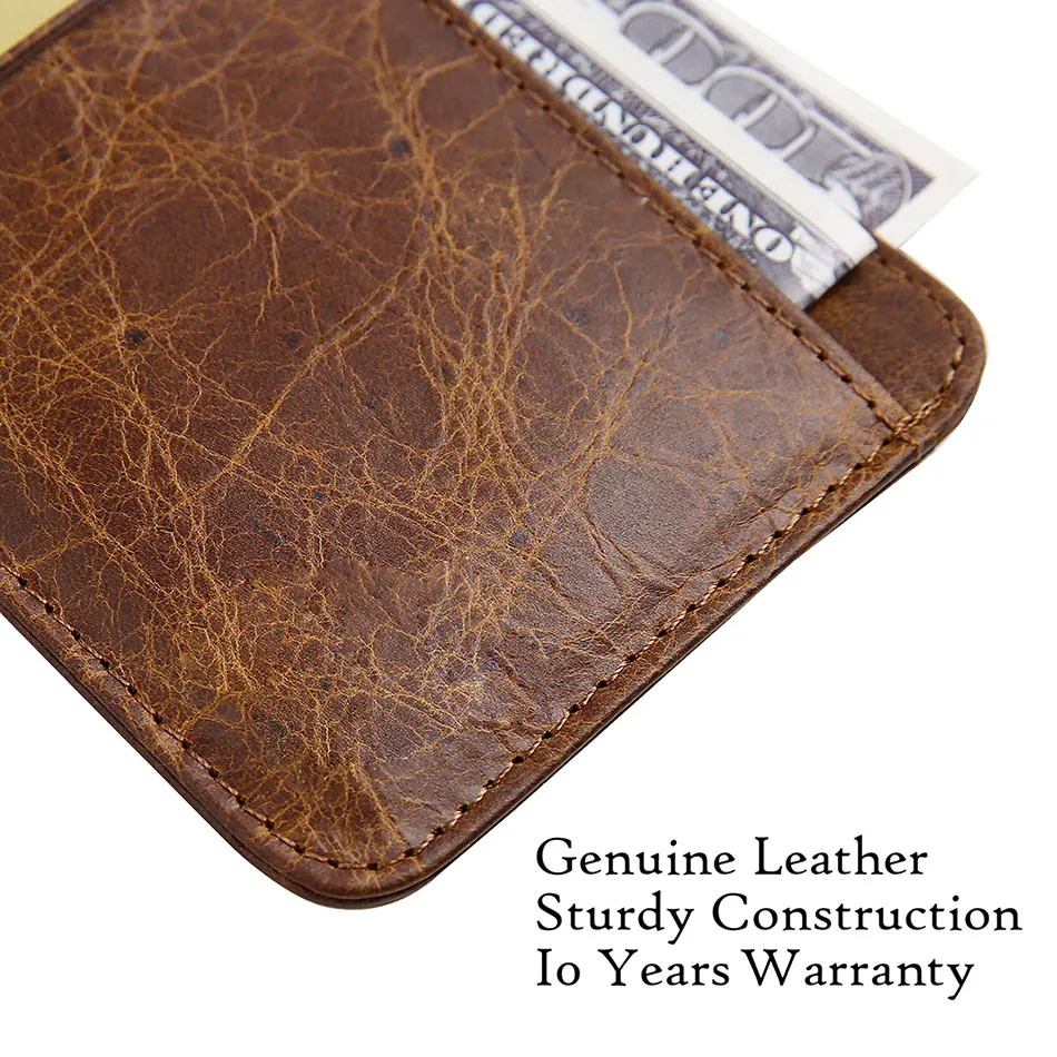 Держатель для Карт RFID из натуральной кожи мужской кошелек кредитных карт мини