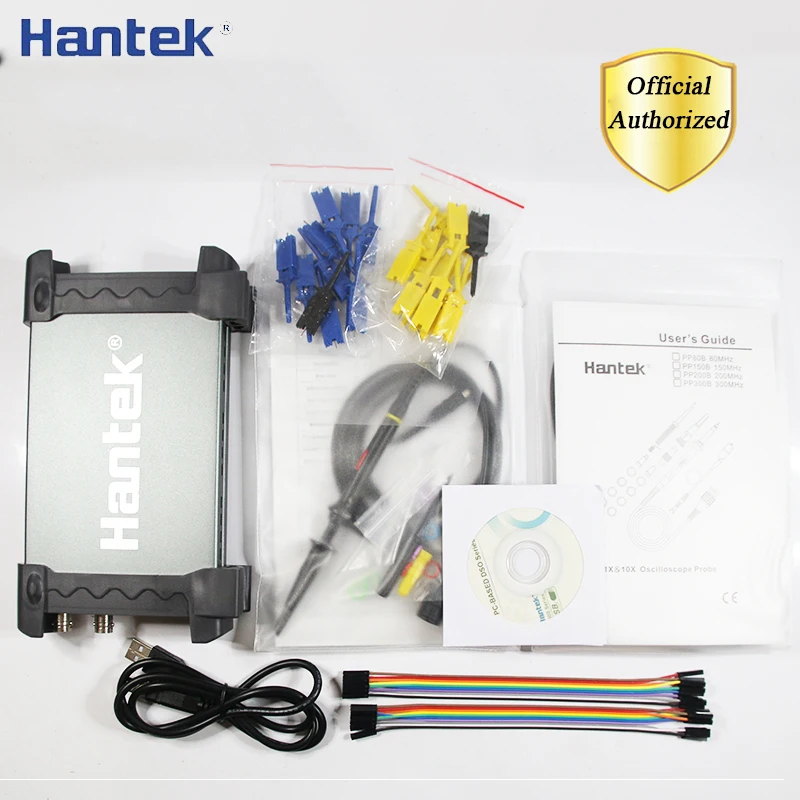 Hantek 6022BL PC USB портативный цифровой осциллограф 2 канала 20 МГц полоса пропускания 48MSa/s частота дискретизации 16 каналов логический анализатор