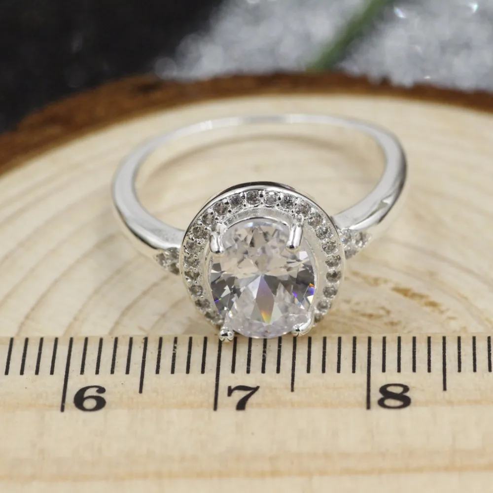 Женское кольцо из серебра 925 пробы с фианитами | Украшения и аксессуары