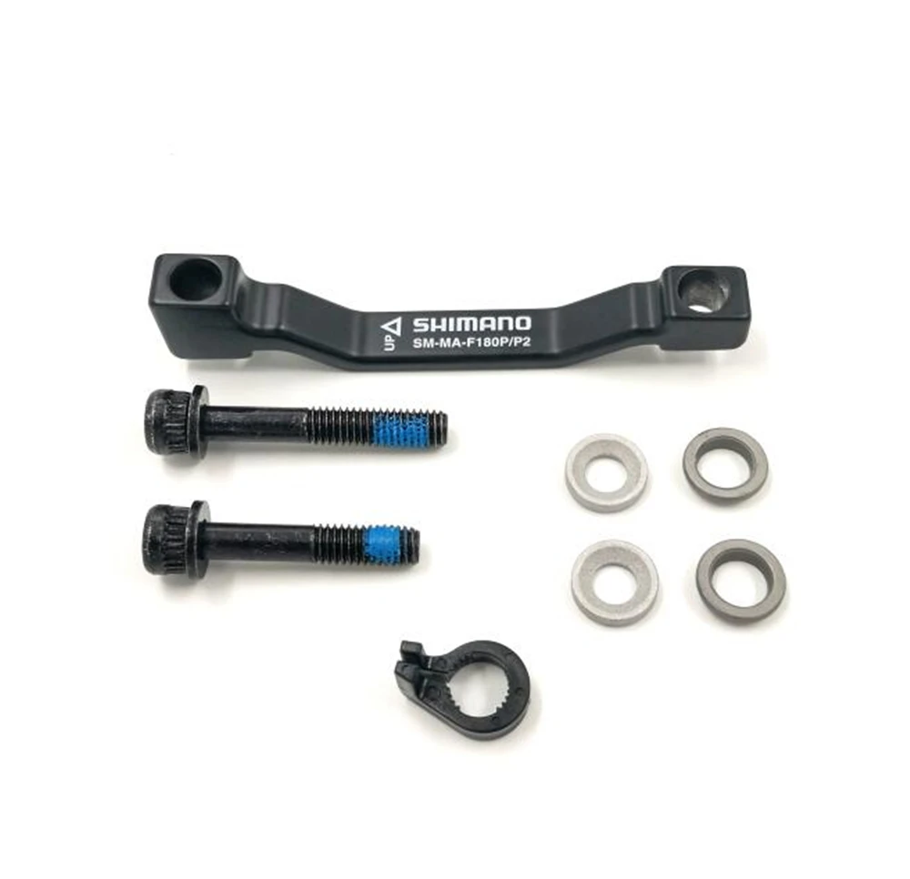 MA-F180P P2 SHIMANO SM MA F180P/P2 пост крепление дискового тормоза адаптер(передний)(180 мм)(P/P) 7 в дисковый тормоз ротор PM A столб тормозной диск - Цвет: MA-F180P P2