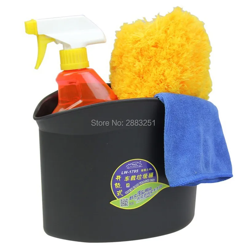

Accessories Big Capacity Car Opening Design Trash Bin Hang Type For Ford mondeo kuga fiesta Focus2 3 ecosport fusion Home Office