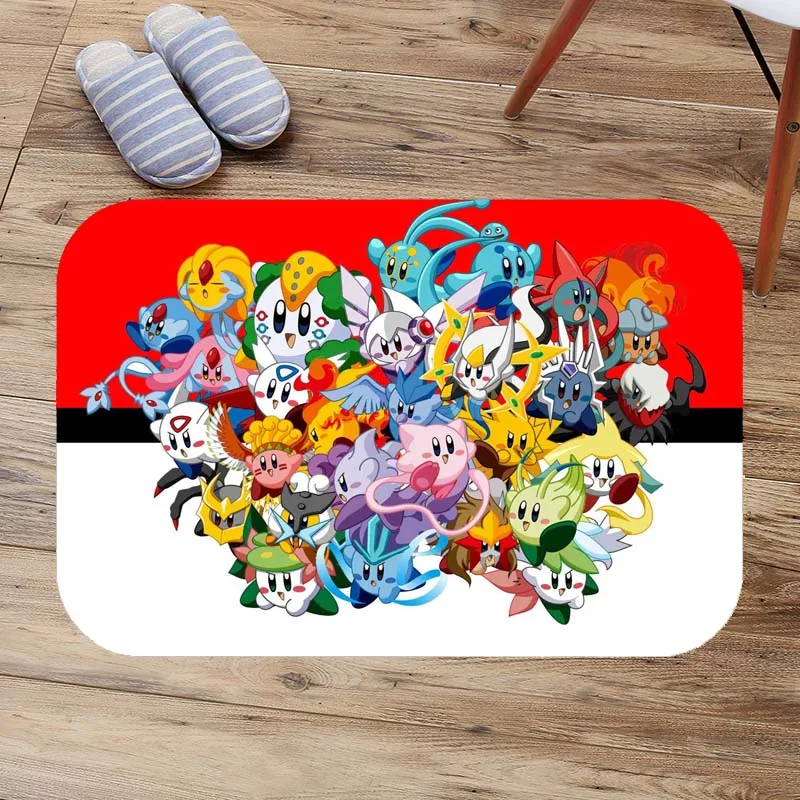Внутренний коврик для двери Pokemon Go, Нескользящие Коврики для двери, ковры коврики для комнаты, кухни, коврик для туалета Tapete alfombres