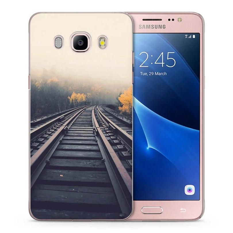 Case For Samsung Galaxy A3 A5 2016 2015 2017 prime J2 J3 J5 J7 G530H S8/plus Note 8 TPU Soft Landscape Leaf Painted C048 |