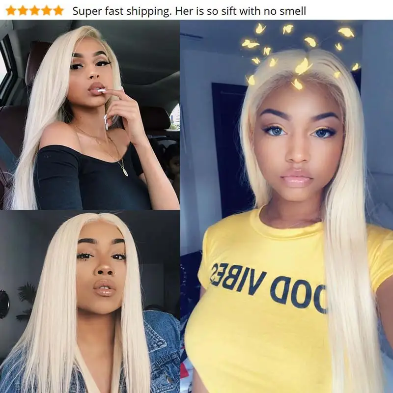 Pinshair, бразильские волнистые волосы, 2, 3 пряди, с фронтальной застежкой, 613, медовый блонд, человеческие волосы, прямые пряди, с застежкой, не Реми