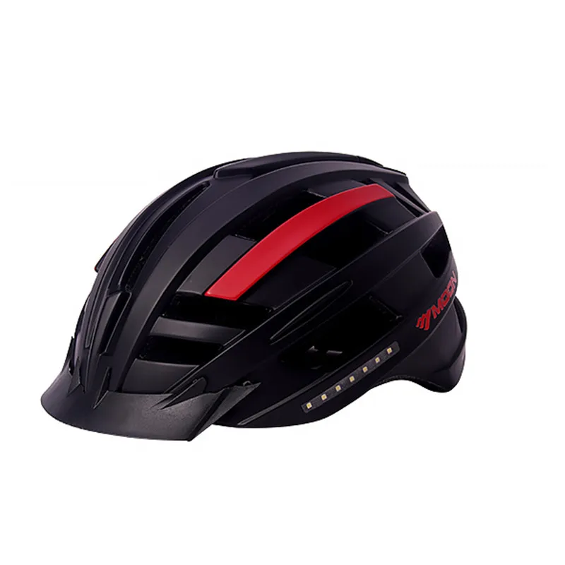 BABAALI Cycling Helmet Intelligent Bluetooth Music ultralight helmet EPS integrated LED men's road night riding Casque 62 | Спорт и