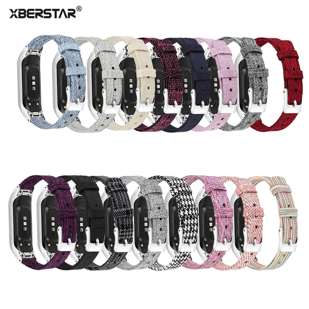 Сменный Браслет ремешок для samsung Galaxy Fit-e смарт-браслет холщовый ремешок для часов браслет из нержавеющей стали с пряжкой спортивные ремешки