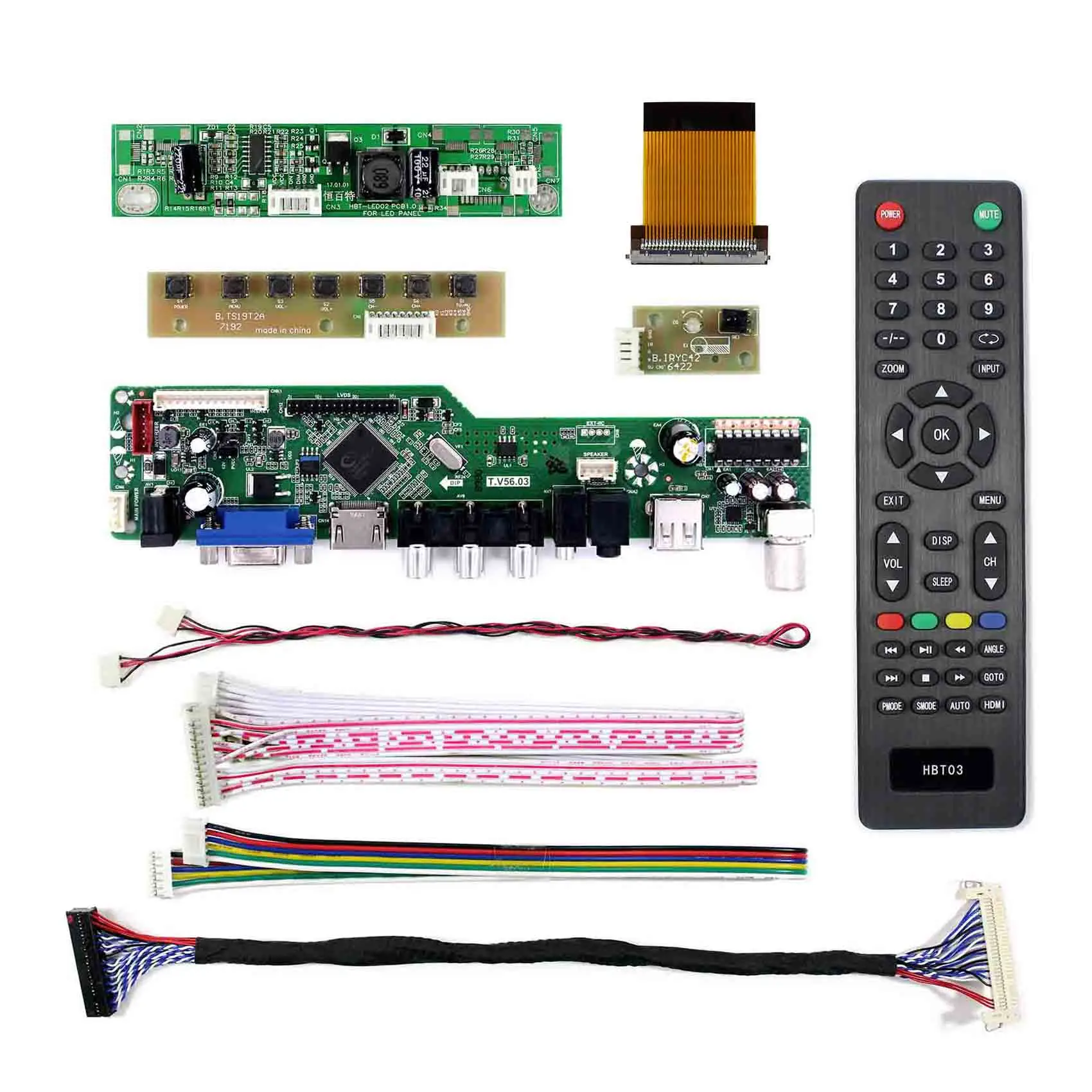 LTM215HT04 21 5 Дюймов 1920x1080 HD MI VGA AV USB RF LCD плата контроллера поддержка видео