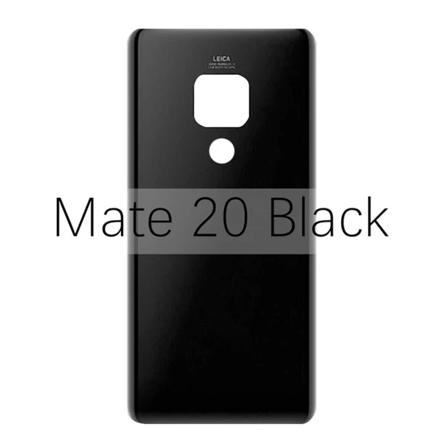Чехол на заднюю дверь для huawei mate 20 mate 20 Pro 20 Lite крышка на батарейку Задняя стеклянная панель крышка на батарейку mate 20 Замена - Цвет: Mate 20 Black