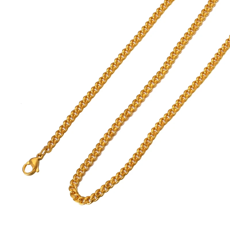 Цепочка Из Нержавеющей Стали золотого цвета для изготовления ювелирных изделий