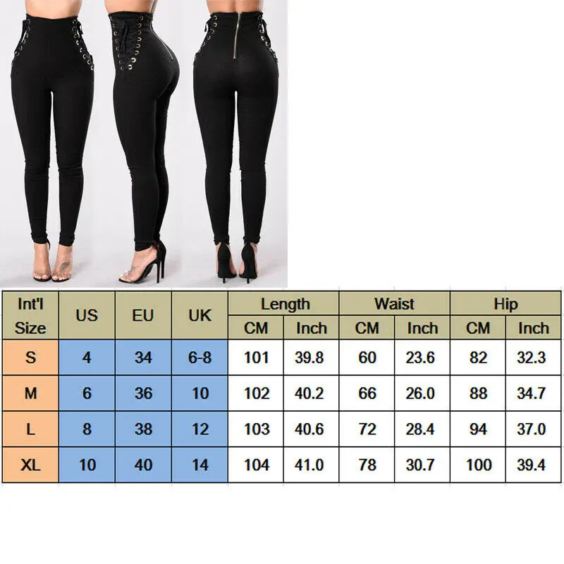 

Women Pencil Pants Fitness Leggings Running Gym Stretch Sports High Waist Skinny Pants Black Trousers