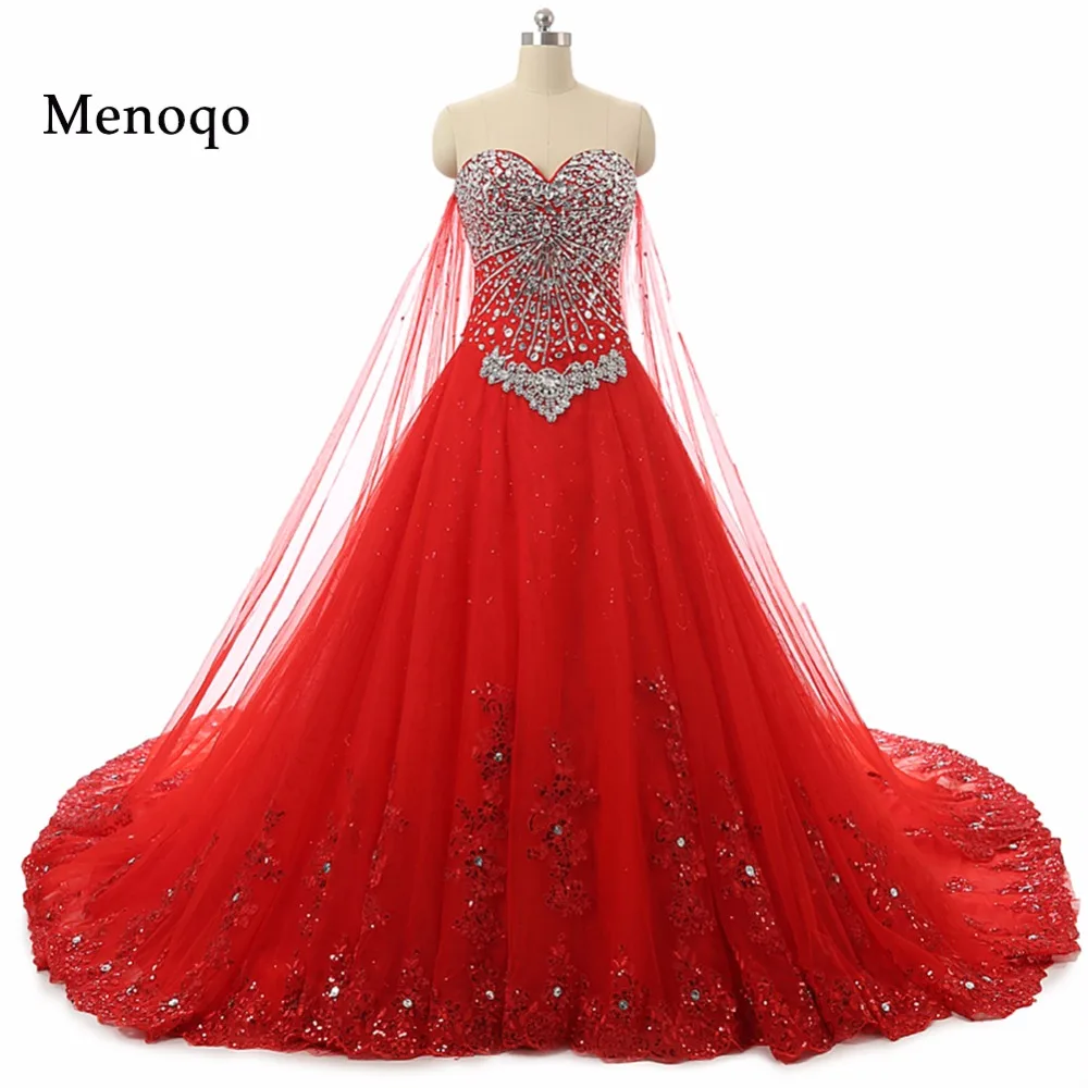 Элегантное Красное Бальное Платье Свадебные Платья реальный образец