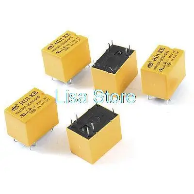 5 шт. HK4100F-5V 6 контактов SPDT реле мощности PCB DC 5V катушки 3A/DC30V 3A/AC250V
