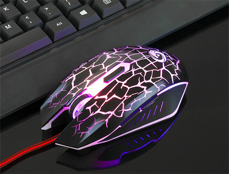 Игровая мышь профессиональная линия друзья компьютерная мышь USB 6 кнопок Мыши для ПК ноутбук игра геймер цветные огни