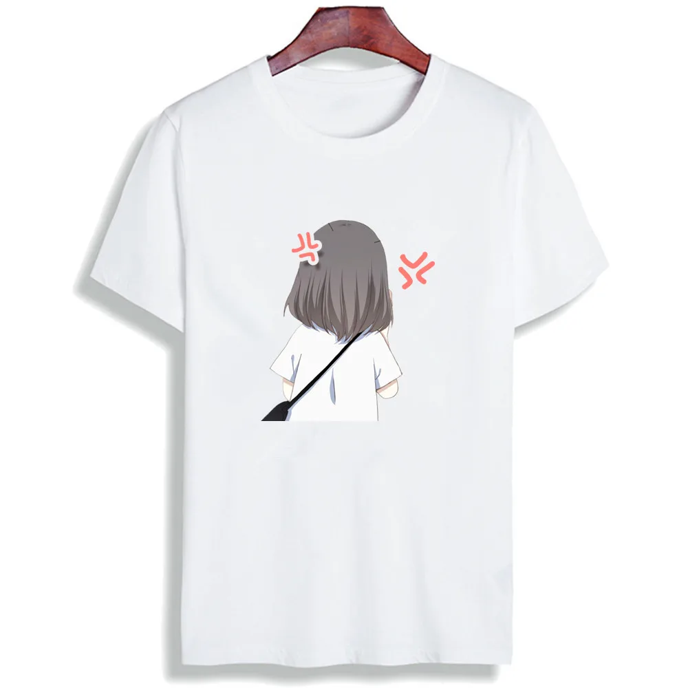 Ulzzang Harajuku/Новинка, одежда для пар, хлопок, футболка, Забавный любовник, аниме принт, короткий рукав, Топы И Футболки, модная повседневная футболка