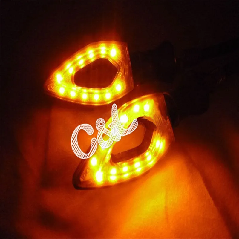 1 пара 12SMD LED нож в форме сердца полые мотоциклетные указатели поворота свет