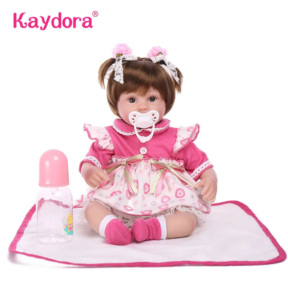 

Реалистичная силиконовая кукла Reborn 40 см 16 дюймов мягкие куклы Bebe для девочек реалистичные куклы lol подарок на день рождения Menina детские игру...
