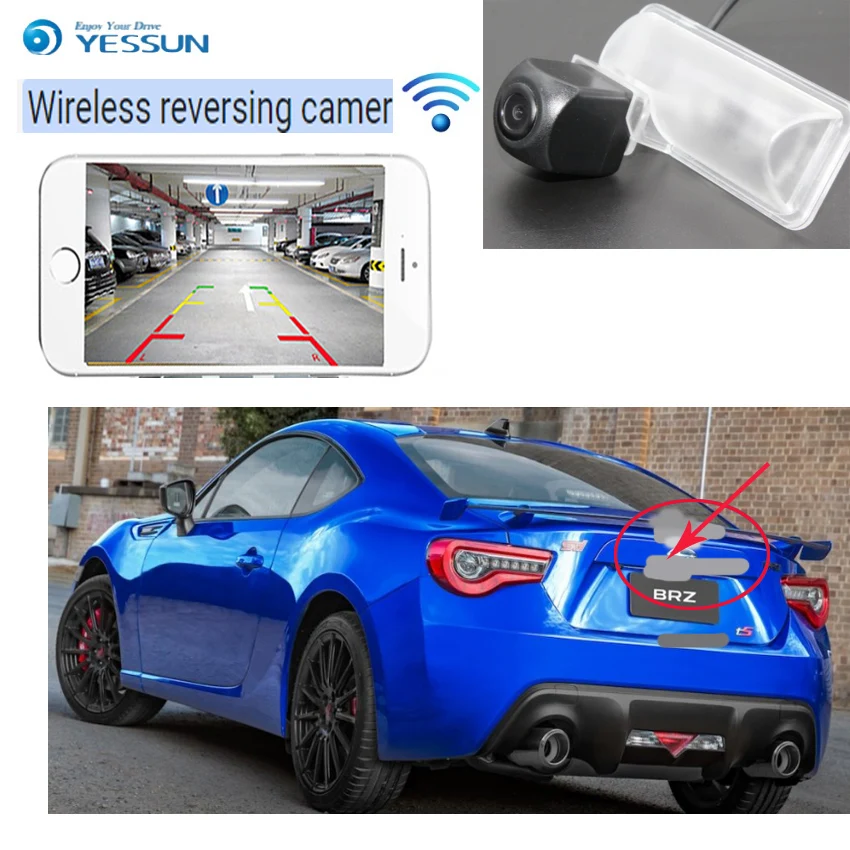 Автомобильная беспроводная камера заднего вида YESSUN для Subaru BRZ 2012 ~ 2018 Scion FRS CCD hd
