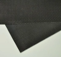 100mmx250mmx0 3mm 100 carbon fiber plate panel sheet 3k plain weave glossy