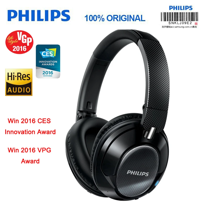 Оригинальные беспроводные bluetooth наушники Philips SHB9850 с функцией активного