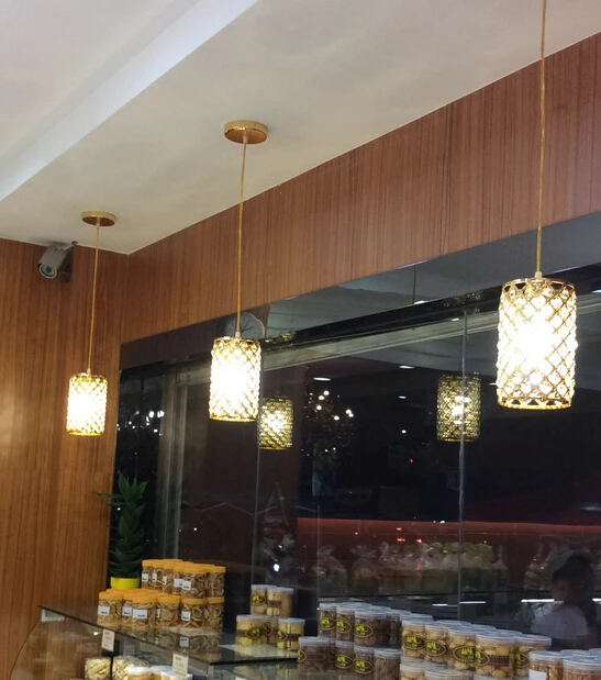 Современный хрустальный подвесной светильник для бара люстры столовой кухни