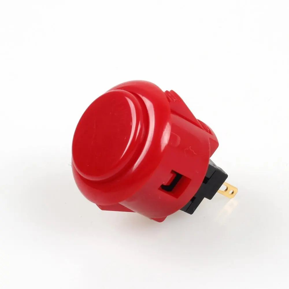12x Sanwa оригинальная OBSF-24 Кнопка 24 мм аркадные кнопки для Jamma Mame PS3 Xbox 360(Mad Catz SF4 турнирный джойстик - Цвет: Красный