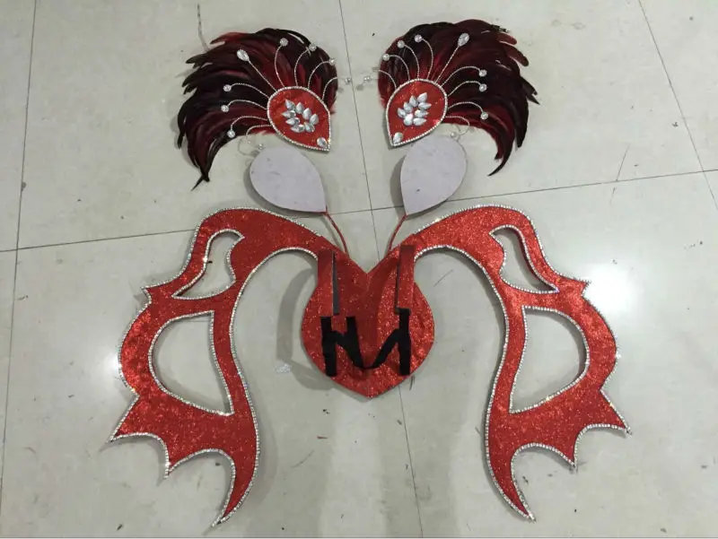 Одежда с перьями для выступлений на сцене карнавал головной убор вечерние пабы