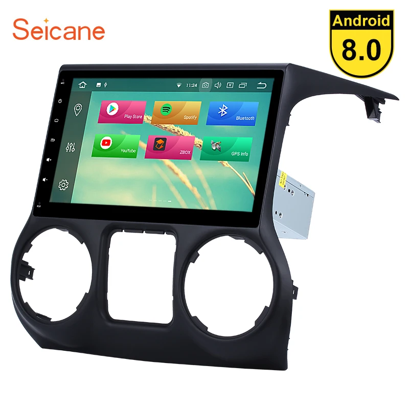 Seicane 10 1 дюймов Android 8 0 автомобилей Радио 1024*600 1080 P 4G RAM один Din gps навигации Системы
