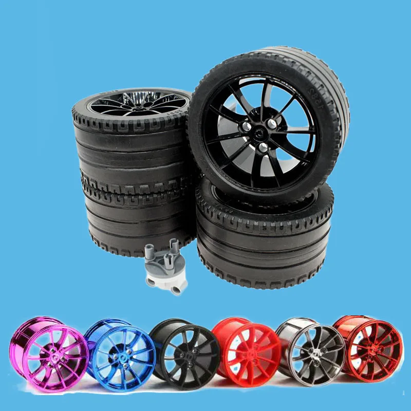 2 шт./лот Technic Wheel Decool 3368 20001 автомобильные шины 81,6*44 мм ZR 23799+ 23800 подходят для 42056 MOC кирпичные автомобильные блоки DIY игрушки