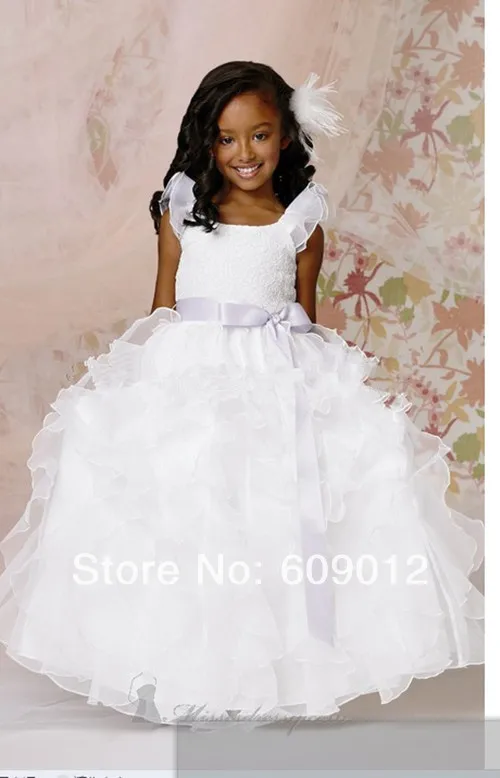 Style Sash 2014 Flower Girl Dress 