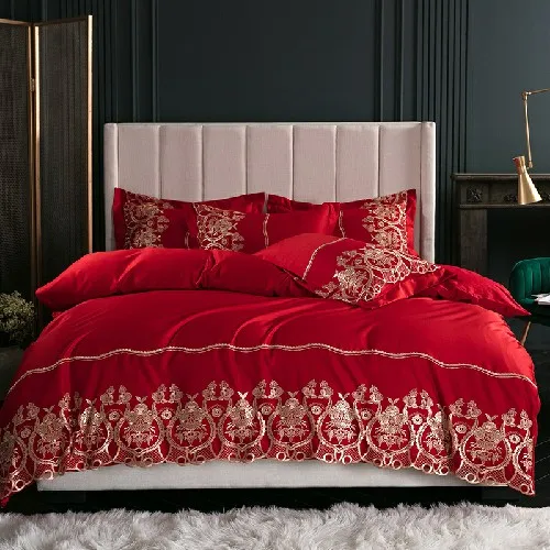 bedding set 1 Белое, розовое, серое сатиновое постельное белье, пододеяльник, хлопок, простыня king size, комплект постельного белья, Комплект постельного белья ropa de cam - Цвет: bedding set 1