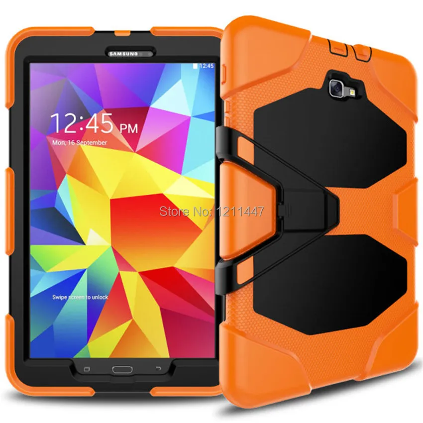 Сверхпрочный чехол Amor для samsung Galaxy Tab A 10,1 T585 T580, чехол для планшета GLF, Мягкий силикон+ PC задняя крышка, чехол с подставкой
