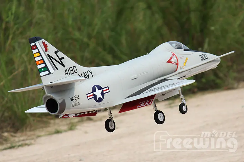 Новое прибытие свободный самолет A4 SKYHAWK 80 мм EDF версия PNP и комплект