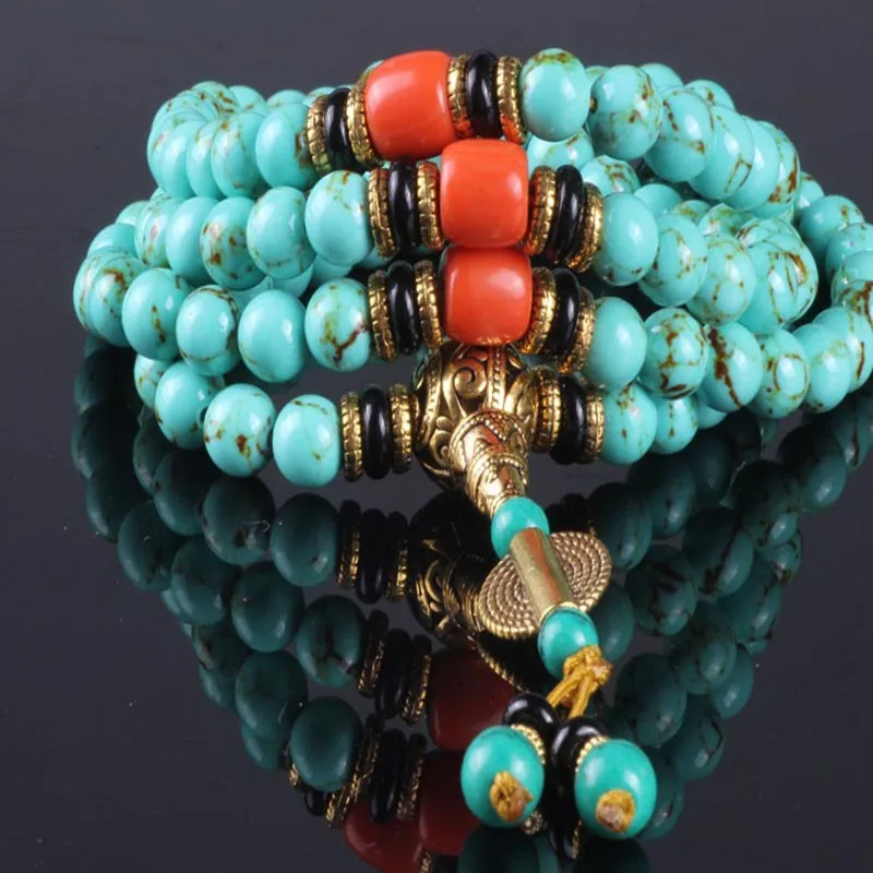 Женский браслет Sennier с бусинами из натурального камня 8 мм 108|natural stone beads bracelet|bead