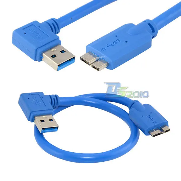Высокое качество 11 &quot30 см USB 3 0 левый угловой A штекер Micro B 10 PIN удлинитель |