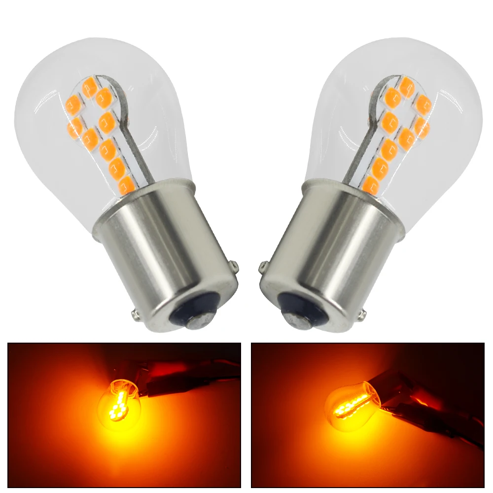 1 шт. S25 1156 P21W BA15S BAY15D P27W 1157 3030 18SMD Автомобильная резервная светильник тормоза поворота лампы CANBUS Дневной светильник