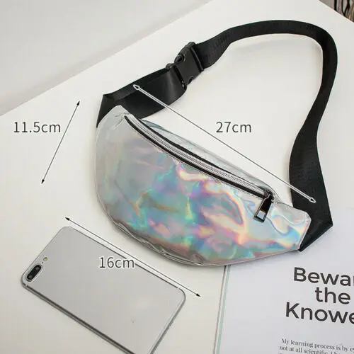 Женская поясная сумка из ПВХ на пояс для путешествий маленькая бедро грудь 2019 |