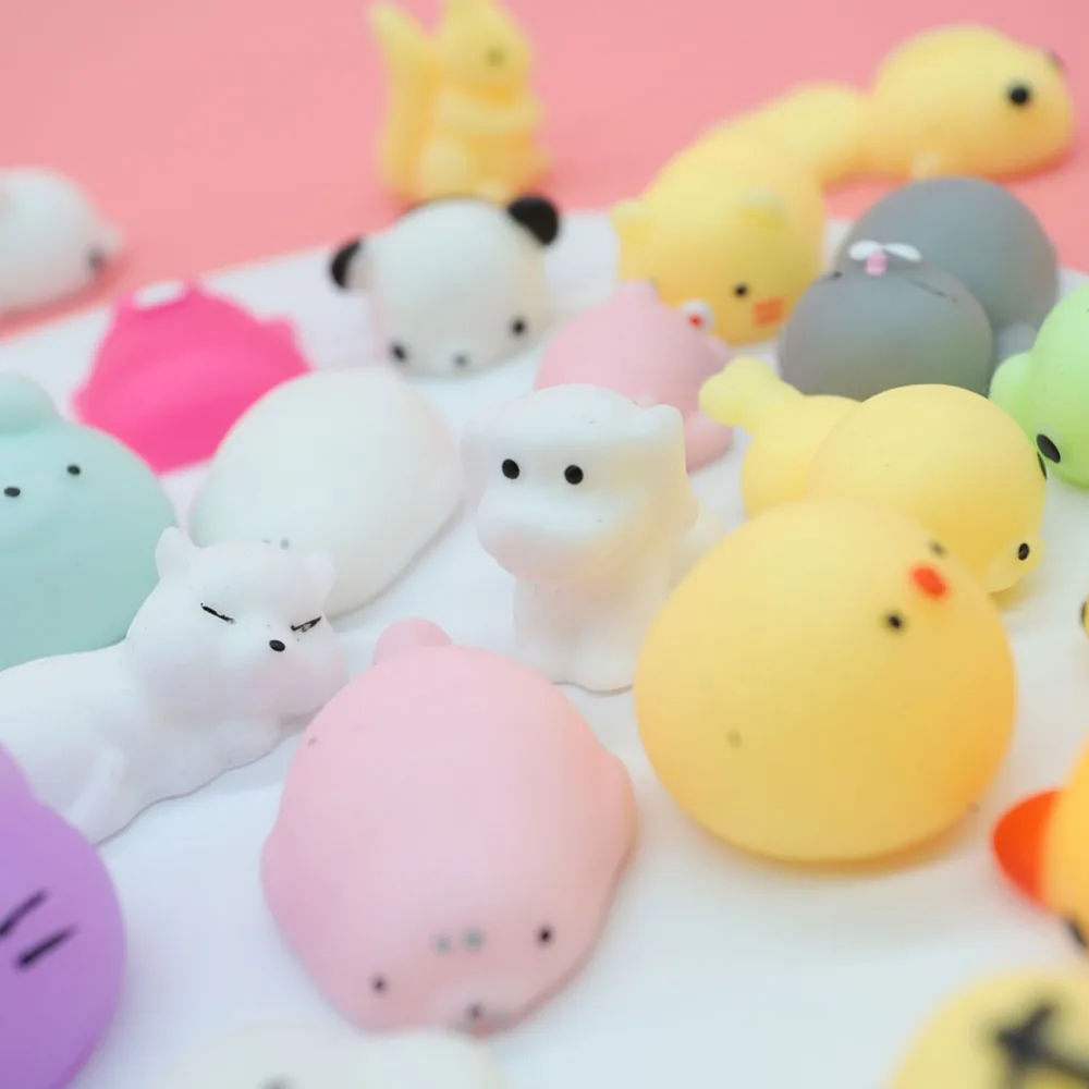 Мини мягкое игрушка милые животные Антистресс мяч сжимает Mochi поднимающийся