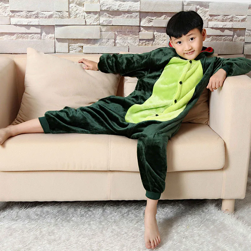 Лидер продаж Детские Зимние фланелевые пижамы От 3 до 12 лет с длинными рукавами