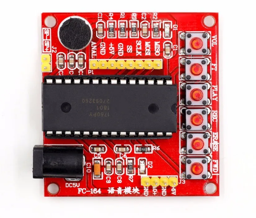 ISD1700 модуль серии записи голоса класс ISD1760 голосовой AVR PIC разъем|Соединители| |
