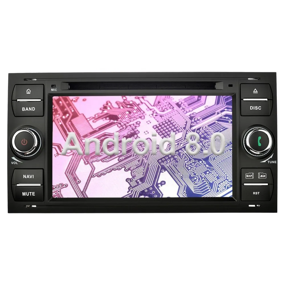 Android 8 0 спутниковая навигация для Ford C MaxCo nnect Fiesta Focus Fusion Galaxy Kuga S Max Transit Car Stereo 2 Din 7