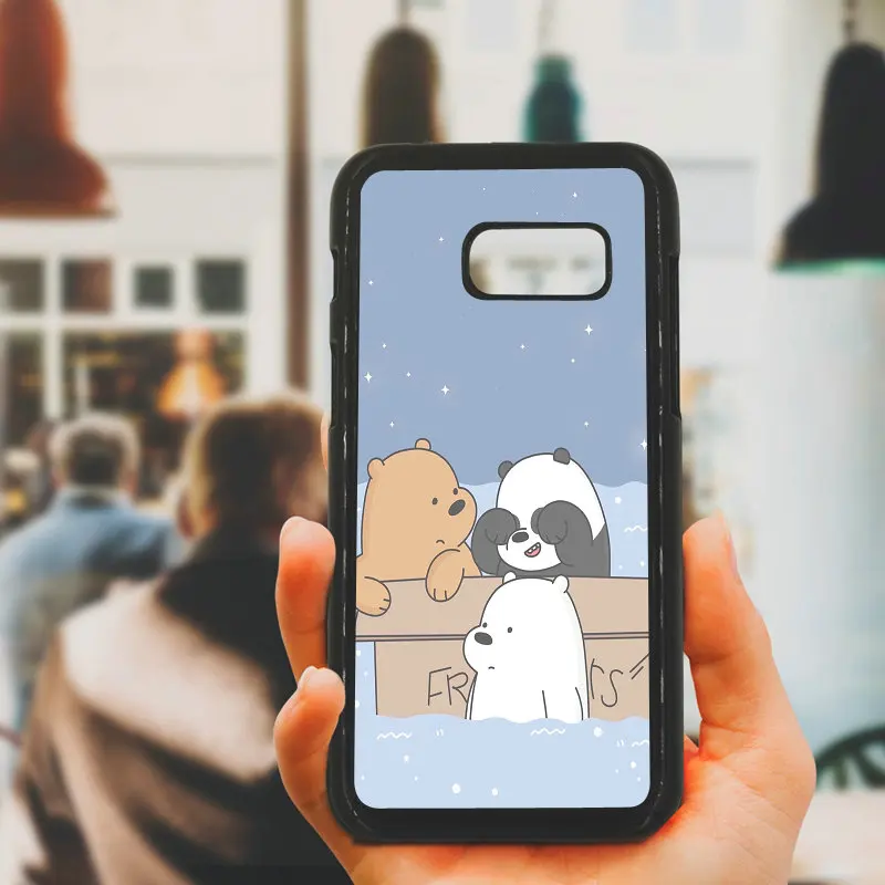Hot Sale We Bare Bears Cell Phone Case Hard Plastic Cover for Samsung Galaxy A3 A5 A7 A8 2015 2016 2017 2018 Note 8 7 5 3 Shell |