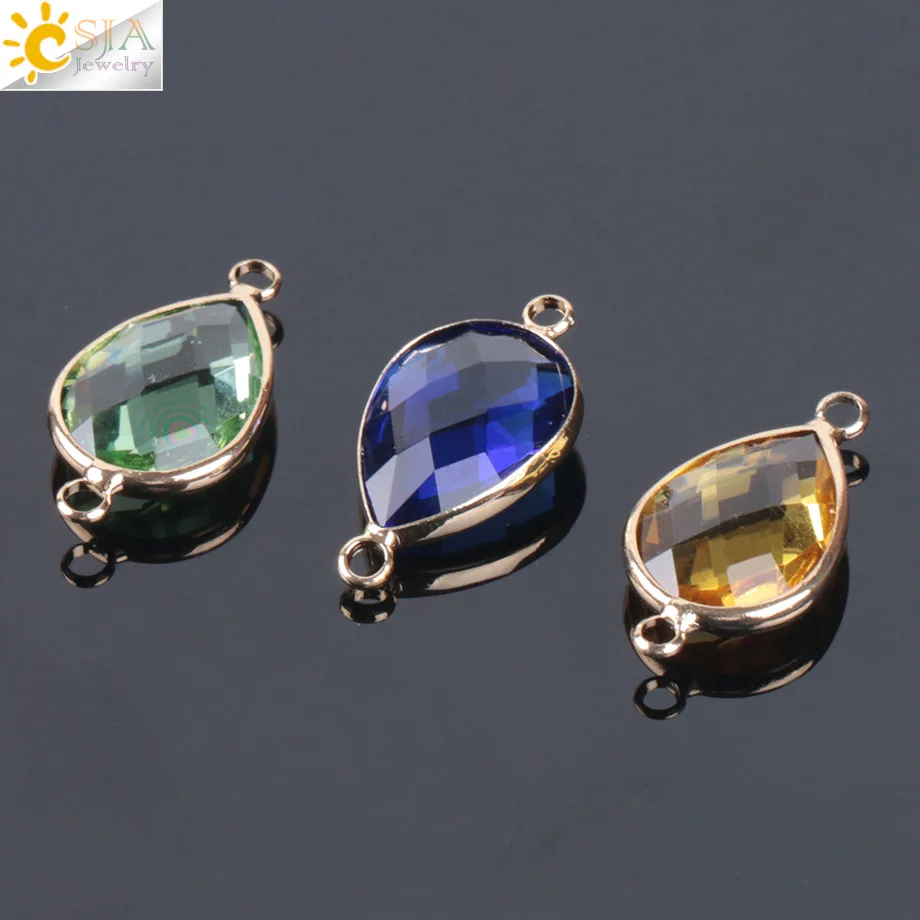 Женские Ювелирные изделия CSJA 10 шт. E890|crystal beads|glass crystal beadsdrop beads |