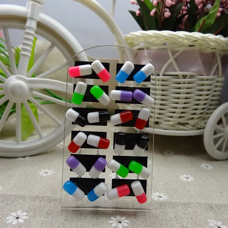 500 шт./пакет бусины из смолы колонна таблетки многоцветные 12x5 5x5 5 мм отверстие: 1