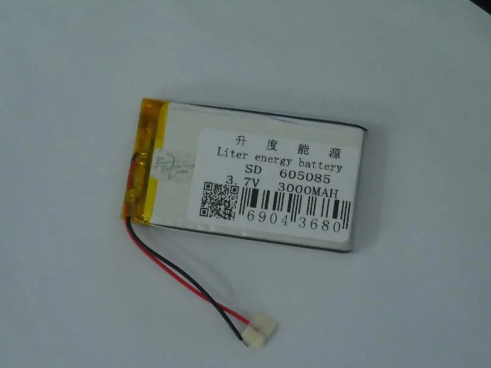 

Polymer manufacturers selling 605085 3000mAh 3.7V machine learning GPS navigation mobile power battery