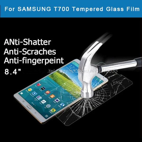2 шт. высококачественное закаленное стекло для защиты экрана планшета Samsung Galaxy Tab S