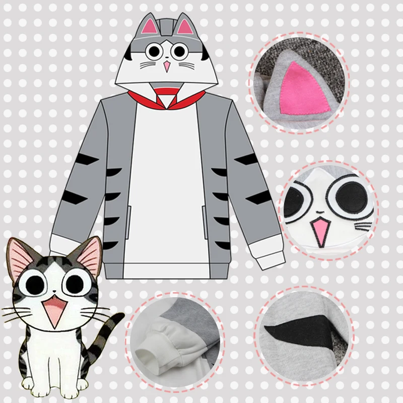 

CUTE UNICORN Chi's Sweet Home Cat Hoodies hood Sweater Pullovers long sleeve casual Blouse Shirts unisex hoodie sweatshirt