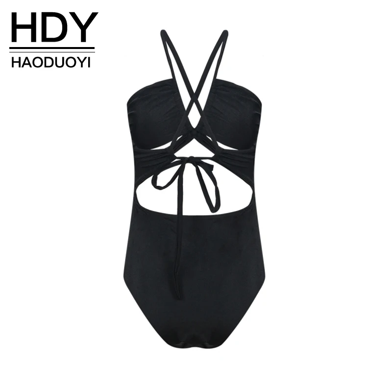 Боди HDY Haoduoyi черное сексуальное с высокой талией|bodysuits fashion|fashion bodysuitbodysuit women |