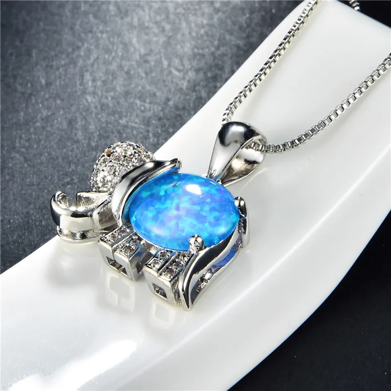 Женское ожерелье с подвеской в виде слона стиле бохо модные ожерелья серебряного