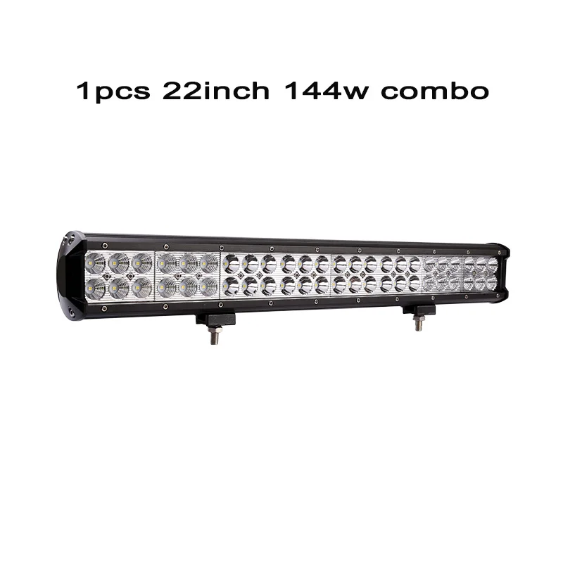 22inch 144w 20 мм/22 28 36 дюймов 126 Вт 144 Вт 180 Вт 234 Вт внедорожный светодиодный рабочий светильник бар комбо балка для трактора грузовых автомобилей atv внедорожник вождения светильник 12v 24v - Цвет: 22inch 144w