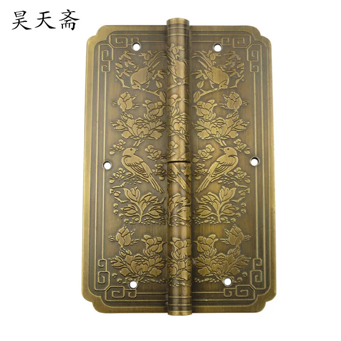 [Haotian vegetarian] китайское античное бронзовое пальто медная отстегивающаяся дверная